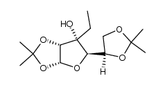 3-C-ethyl-1,2:5,6-di-O-isopropylidene-α-D-allofuranose Structure
