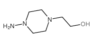 1-Piperazineethanol,4-amino- Structure
