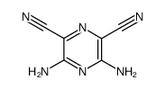 2,6-Pyrazinedicarbonitrile,3,5-diamino- Structure