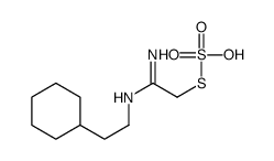 2-[(1-amino-2-sulfosulfanylethylidene)amino]ethylcyclohexane结构式