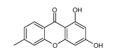 1,3-dihydroxy-6-methyl-9H-xanthen-9-one structure