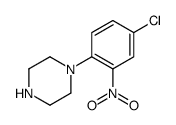 1-(4-Chloro-2-nitrophenyl)piperazine结构式