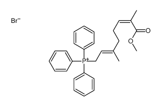 (8-methoxy-3,7-dimethyl-8-oxoocta-2,6-dienyl)-triphenylphosphanium,bromide Structure