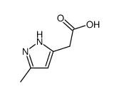 3-methyl-5-pyrazoleacetic acid结构式