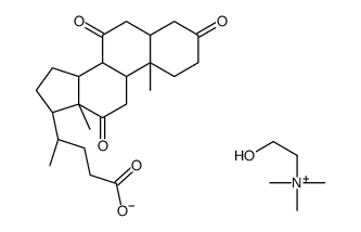 (2-hydroxyethyl)trimethylammonium (5β)-3,7,12-trioxocholan-24-oate Structure