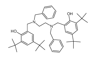 N,N'-dibenzyl-N,N'-bis[(3,5-di-t-butyl-2-hydroxyphenyl)methylene]-1,2-diaminoethane结构式