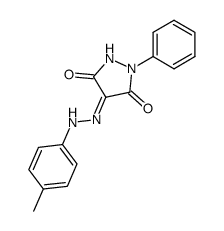 phenyl-pyrazolidinetrione-4-p-tolylhydrazone结构式