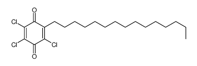 2,3,5-trichloro-6-pentadecylcyclohexa-2,5-diene-1,4-dione Structure