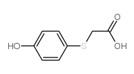 2-(4-Hydroxyphenyl)sulfanylacetic acid structure