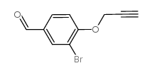 3-bromo-4-prop-2-ynoxybenzaldehyde结构式
