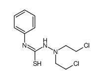 1-[bis(2-chloroethyl)amino]-3-phenylthiourea Structure