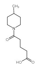 5-(4-Methyl-piperidin-1-yl)-5-oxo-pentanoic acid结构式