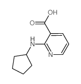 2-(Cyclopentylamino)nicotinic acid Structure