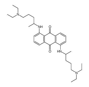 1,5-bis[5-(diethylamino)pentan-2-ylamino]anthracene-9,10-dione结构式