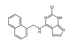 2-chloro-N-(naphthalen-1-ylmethyl)-7H-purin-6-amine Structure