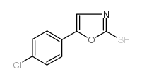 5-(4-氯苯基)-1,3-噁唑-2-硫醇结构式