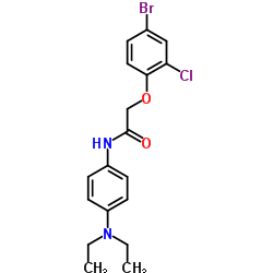 2-(4-Bromo-2-chlorophenoxy)-N-[4-(diethylamino)phenyl]acetamide Structure
