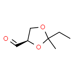 1,3-Dioxolane-4-carboxaldehyde, 2-ethyl-2-methyl-, (4R)- (9CI) Structure