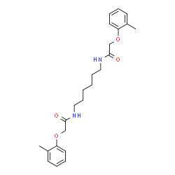 N,N'-1,6-Hexanediylbis[2-(2-methylphenoxy)acetamide] structure