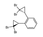 d,l-1,2-Bis(2,2-dibromcyclopropyl)benzol Structure