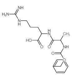 5-(diaminomethylideneamino)-2-(2-phenylmethoxycarbonylaminopropanoylamino)pentanoic acid结构式