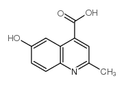 6-HYDROXY-2-METHYL-QUINOLINE-4-CARBOXYLIC ACID Structure