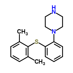1-{2-[(2,6-Dimethylphenyl)sulfanyl]phenyl}piperazine结构式