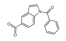 (5-nitroindol-1-yl)-phenylmethanone结构式