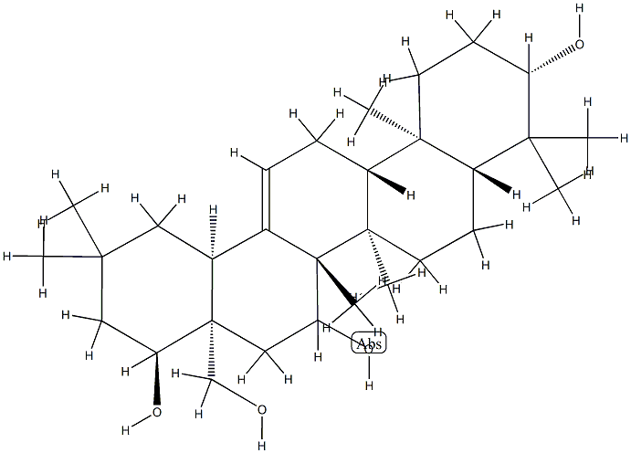 Olean-12-ene-3β,15,22α,28-tetrol结构式