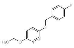 3-ethoxy-6-[(4-fluorophenyl)methylsulfanyl]pyridazine picture