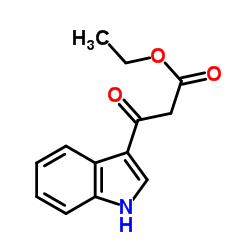 Ethyl 3-(1H-indol-3-yl)-3-oxopropanoate Structure