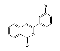 2-(3-bromophenyl)-4H-3,1-benzoxazin-4-one structure