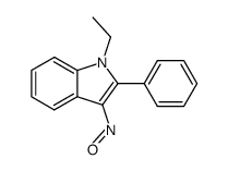 1-ethyl-3-nitroso-2-phenyl-indole结构式