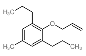 5-methyl-2-prop-2-enoxy-1,3-dipropyl-benzene结构式