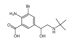 3-bromo-5-[2-(tert-butylamino)-1-hydroxyethyl]anthranilic acid Structure