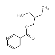 2-ethylbutyl pyridine-3-carboxylate结构式