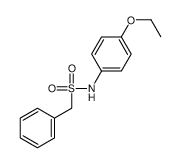 N-(4-ethoxyphenyl)-1-phenylmethanesulfonamide结构式