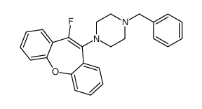 1-benzyl-4-(5-fluorobenzo[b][1]benzoxepin-6-yl)piperazine结构式