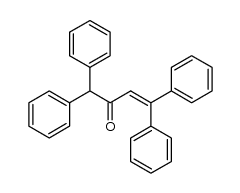 1,1,4,4-tetraphenyl-3-buten-2-one Structure