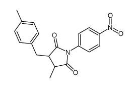 3-methyl-4-[(4-methylphenyl)methyl]-1-(4-nitrophenyl)pyrrolidine-2,5-dione结构式