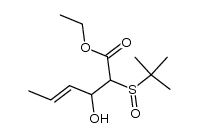 (E)-ethyl 2-(tert-butylsulfinyl)-3-hydroxyhex-4-enoate Structure