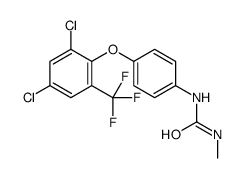 1-[4-[2,4-dichloro-6-(trifluoromethyl)phenoxy]phenyl]-3-methylurea结构式