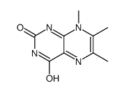 6,7,8-Trimethyl-2,4(3H,8H)-pteridinedione结构式