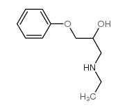 1-(ethylamino)-3-phenoxypropan-2-ol结构式