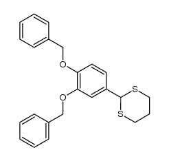 2-(3,4-dibenzyloxyphenyl)-1,3-dithiane结构式