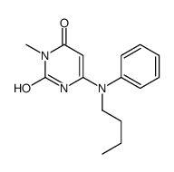 6-(N-butylanilino)-3-methyl-1H-pyrimidine-2,4-dione结构式