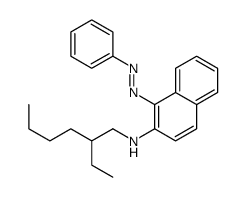 N-(2-ethylhexyl)-1-(phenylazo)naphthalen-2-amine structure