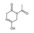 2,5-Piperazinedione,1-acetyl-(6CI,9CI)结构式