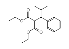 (2-methyl-1-phenyl-propyl)-malonic acid diethyl ester Structure