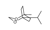 1-methyl-5-propan-2-yl-2,4-dioxabicyclo[3.2.2]nonane结构式